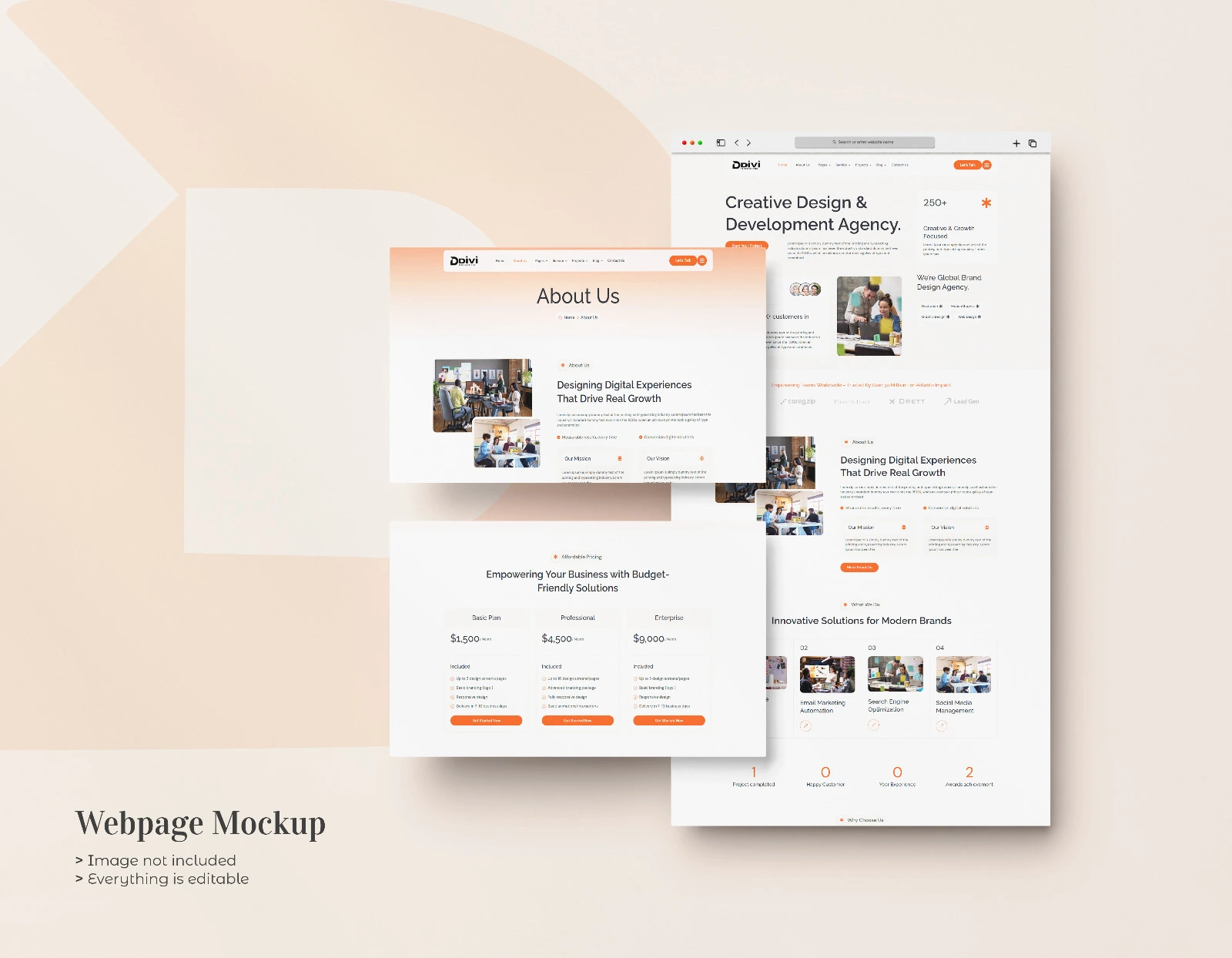 Agency and Marketing Divi Template for Digital Services