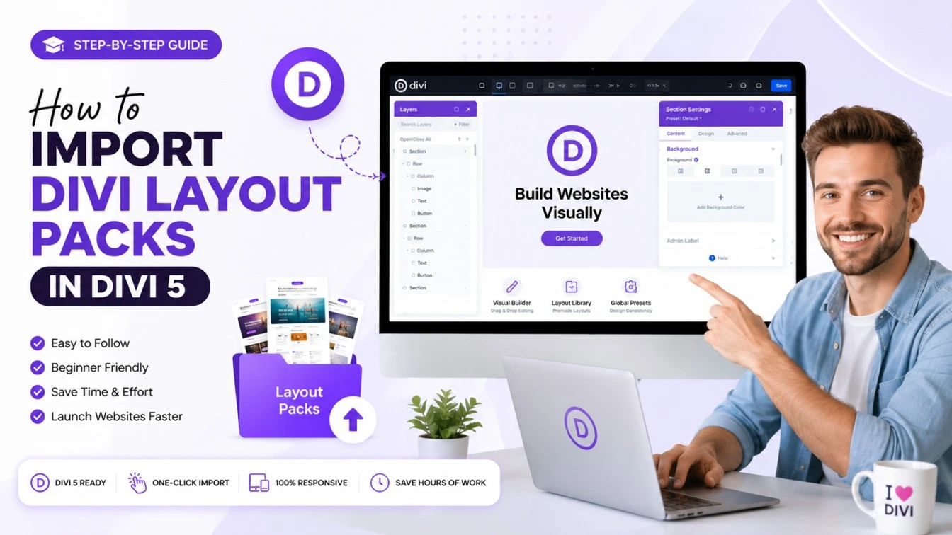 How to Import Divi Layout Packs in Divi 5 step-by-step tutorial