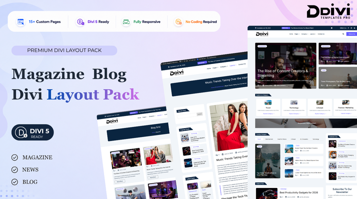 Magnova Modern News Magazine Layout